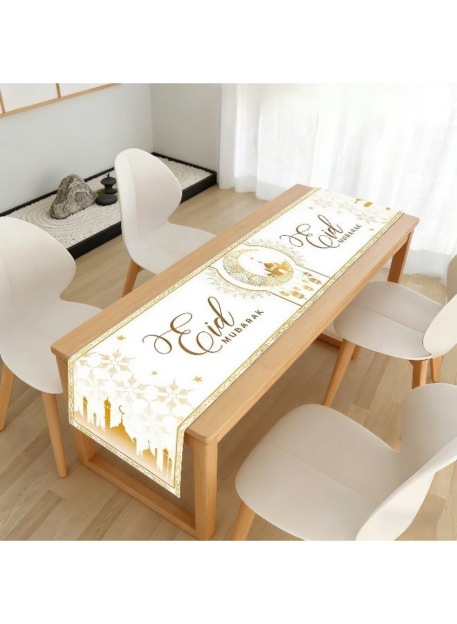 Ramadan Mubarak Table Runner Table Decorations - Ramadan Mosque Lantern Islamic Happy Ramadan Mubarak 2026 Party Supplies Decorations - Image 3